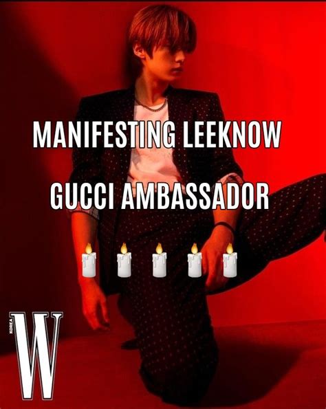 gucci ambassador lee know|gucci show lee know.